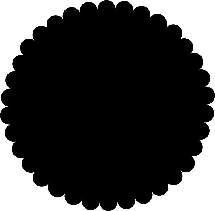 Круг с рифленым краем