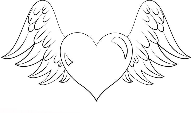 Раскраска сердечко