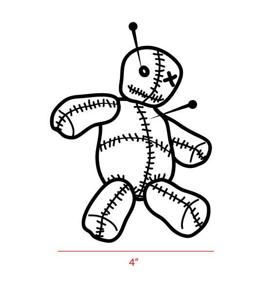 Шаблон куклы вуду