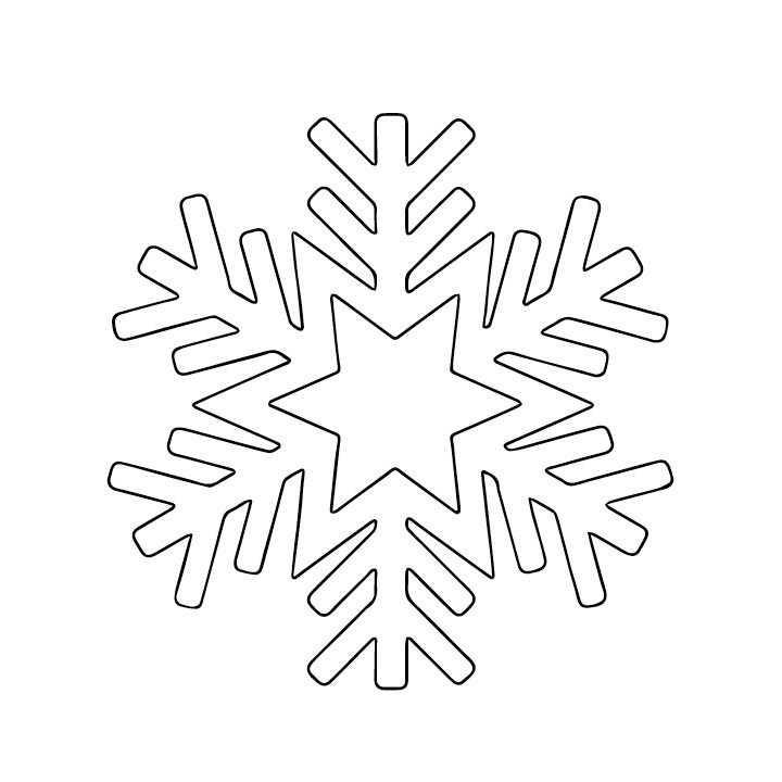 Шаблоны снежинок