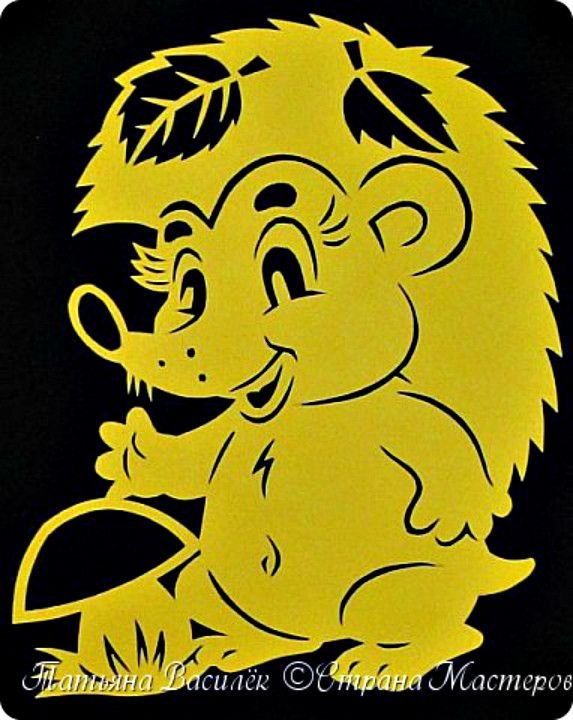 Трафареты на окна осень