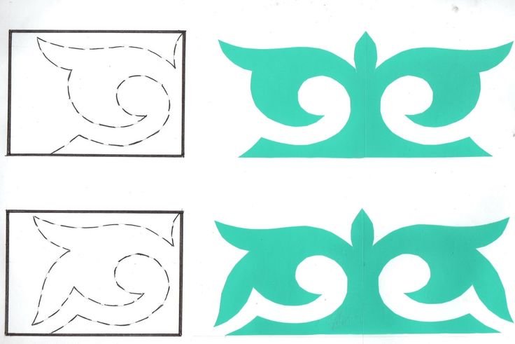 Простой казахский орнамент