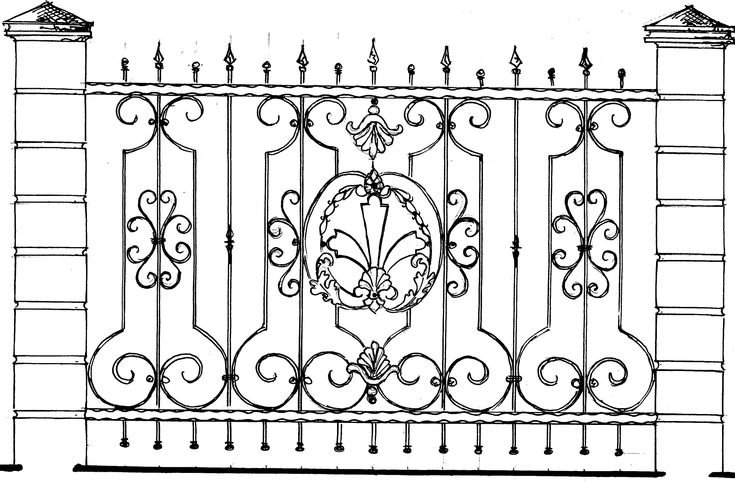 Ажурные ограды эскизы