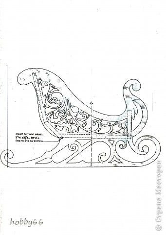 Лекало для саней новогодние