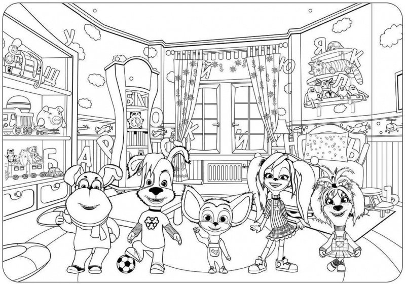 Раскраски Барбоскины вся семья