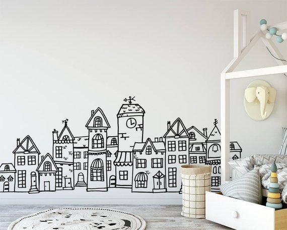 Роспись стен в скандинавском стиле