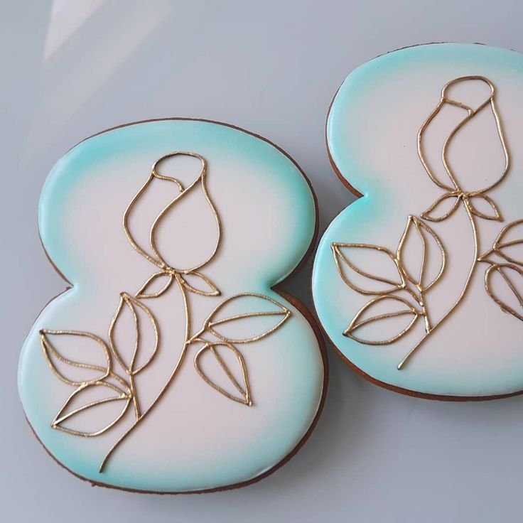 Имбирные пряники на 8 марта