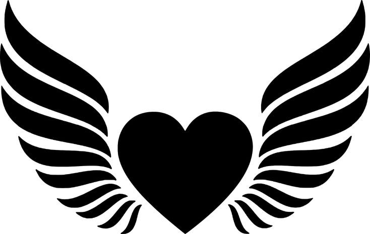 Сердечко с крыльями