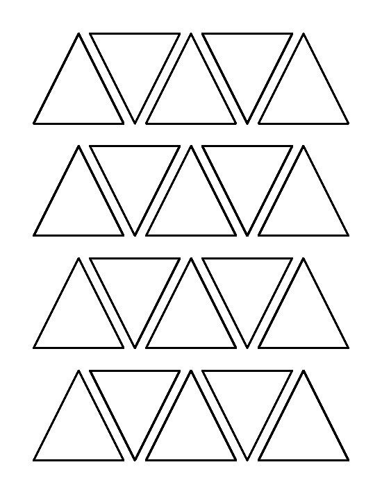 Аппликация с треугольниками