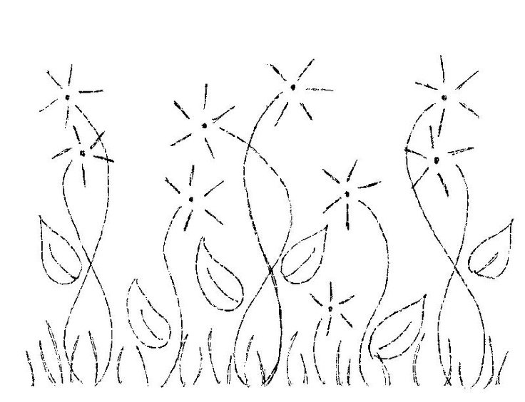 Узоры для вышивания стебельчатым швом