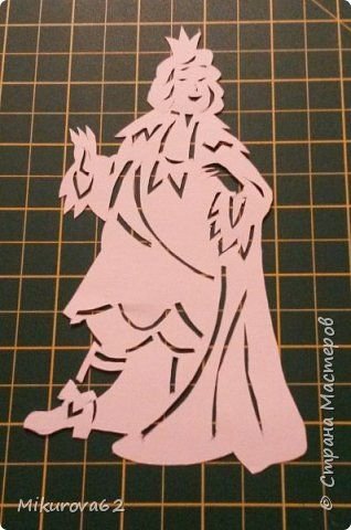 Золушка на окно для вырезания