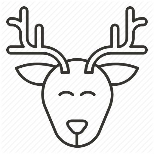 Олень рисунок