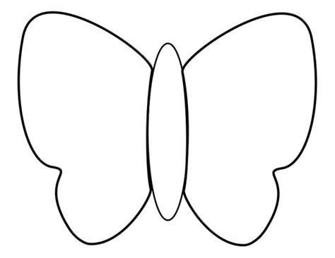 Бабочка трафарет для аппликации