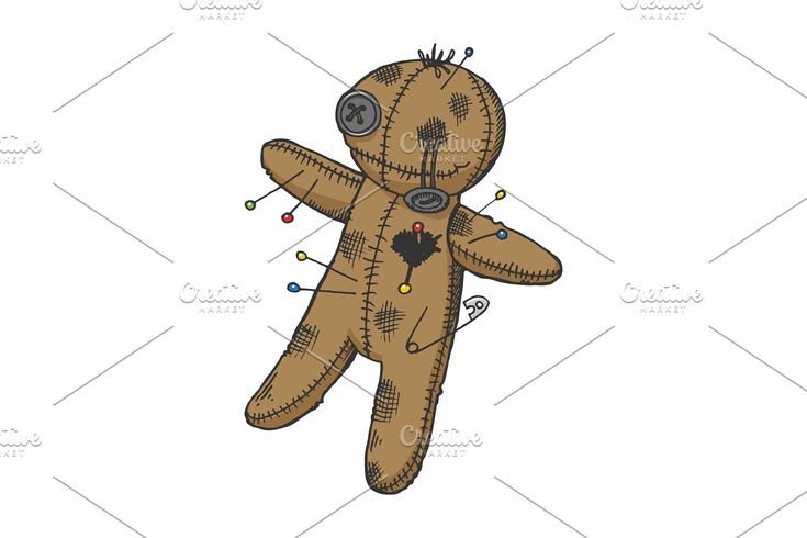 Кукла вуду эскиз