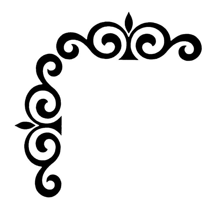 Казахский орнамент угловой