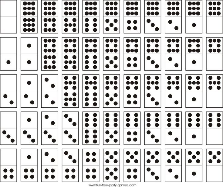 Схема костяшек Домино