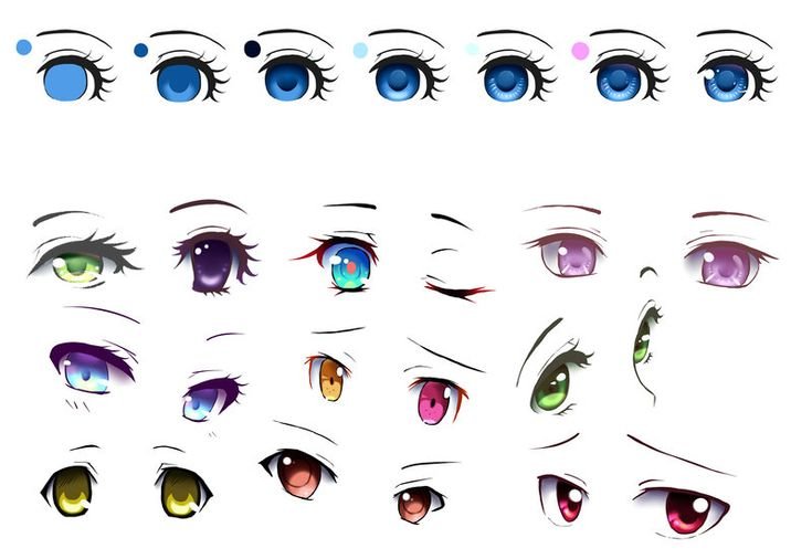 Глаза для рисования аниме