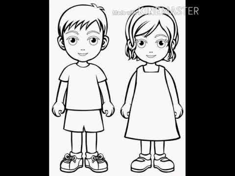 Мальчик и девочка рисунок
