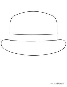 Шляпа снеговика трафарет