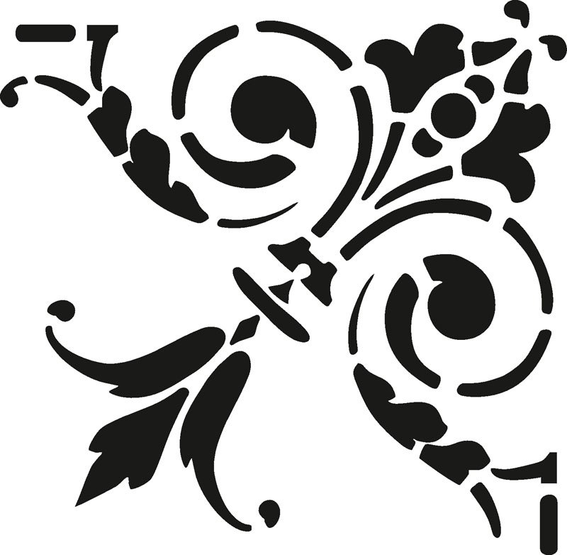 Трафареты узоры для декора