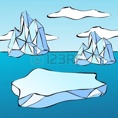 Льдина рисунок