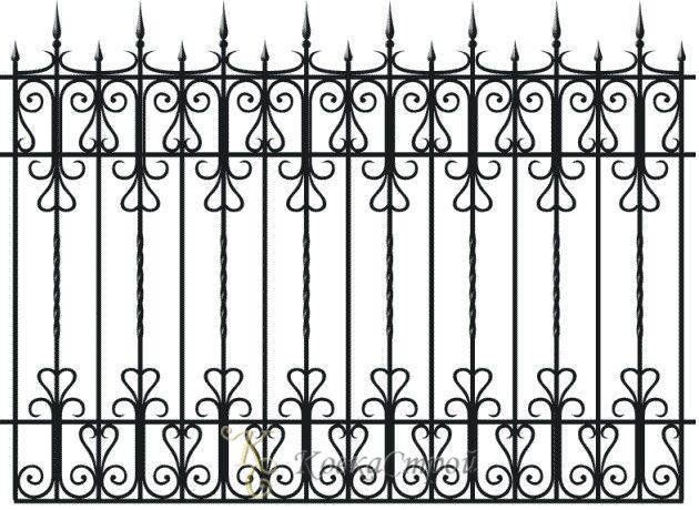 Кованый забор