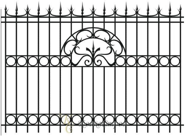 Кованый забор