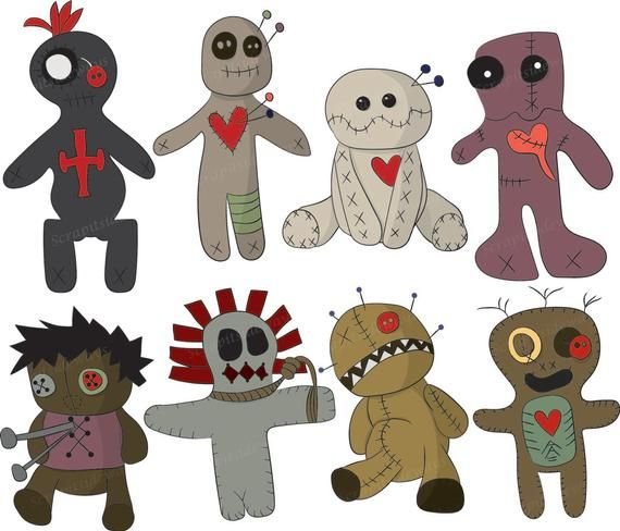 Кукла вуду рисунок