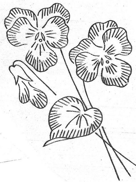 Трафареты для вышивания гладью