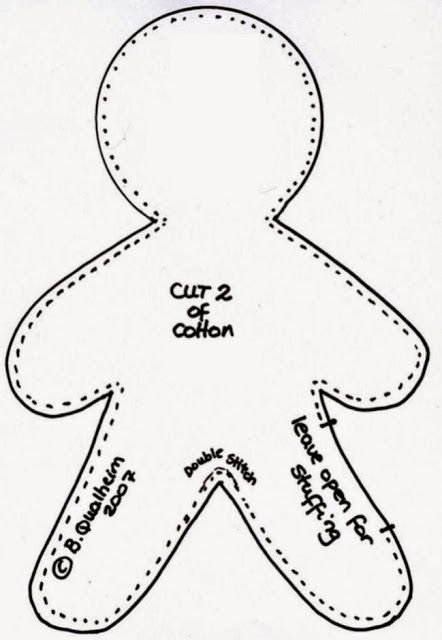Макет куклы для шитья