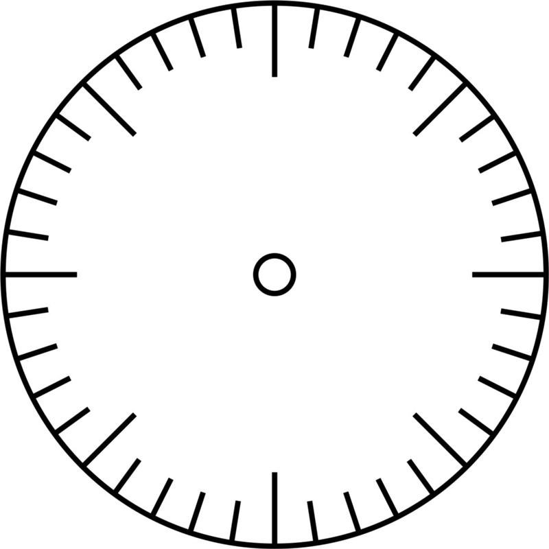 Разметка циферблата для часов
