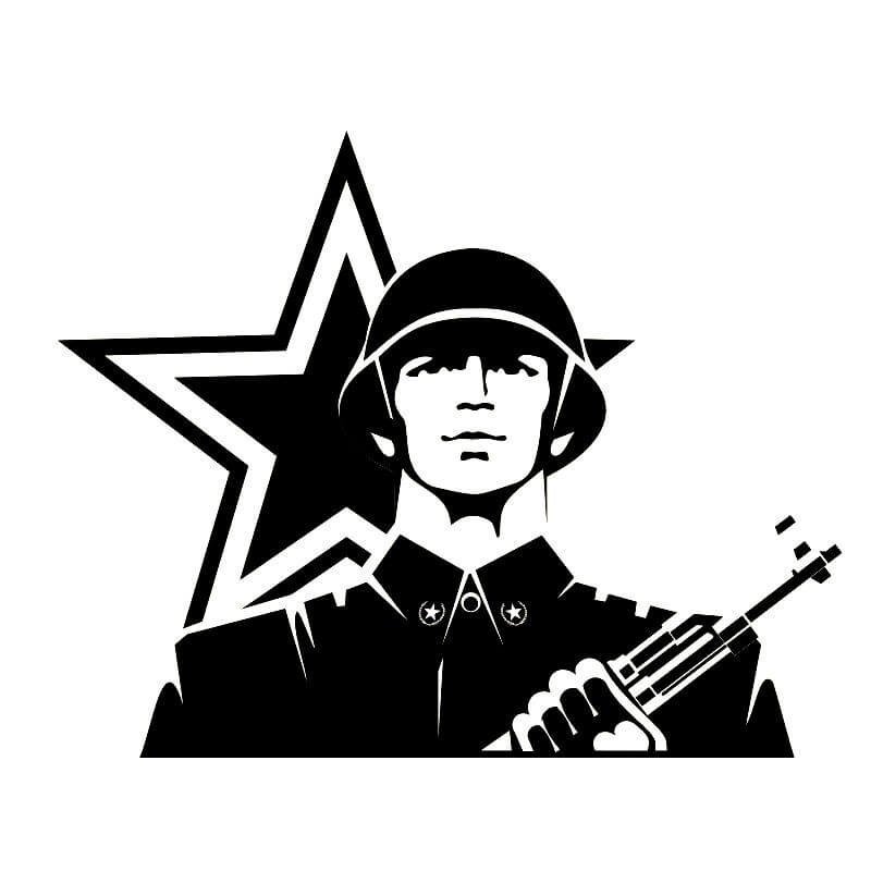 Трафареты к 9 мая