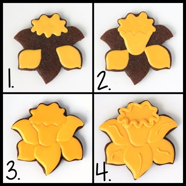 Пряники в виде цветов