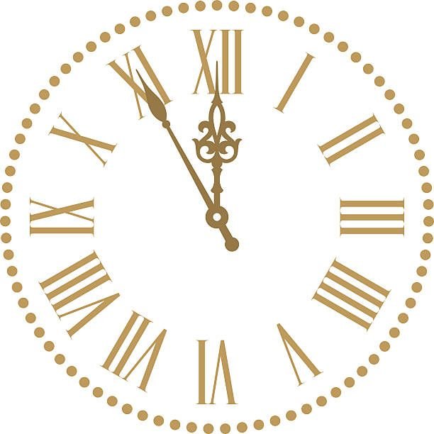 Циферблат с римскими цифрами без стрелок