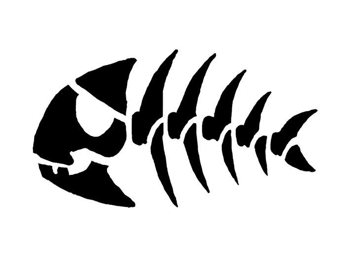 Скелет рыбки