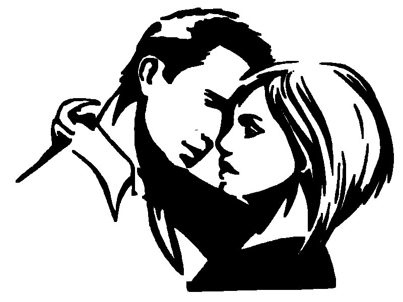 Трафарет "любовь"