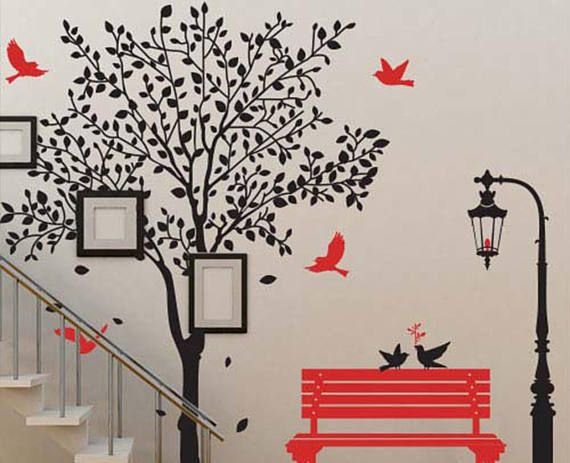 Виниловые наклейки на стену