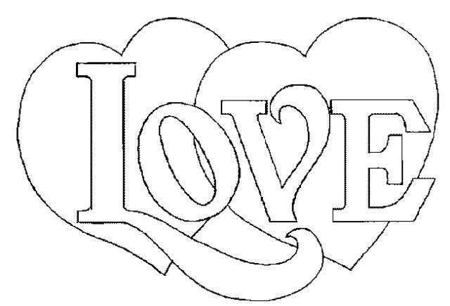 Раскраска сердечко