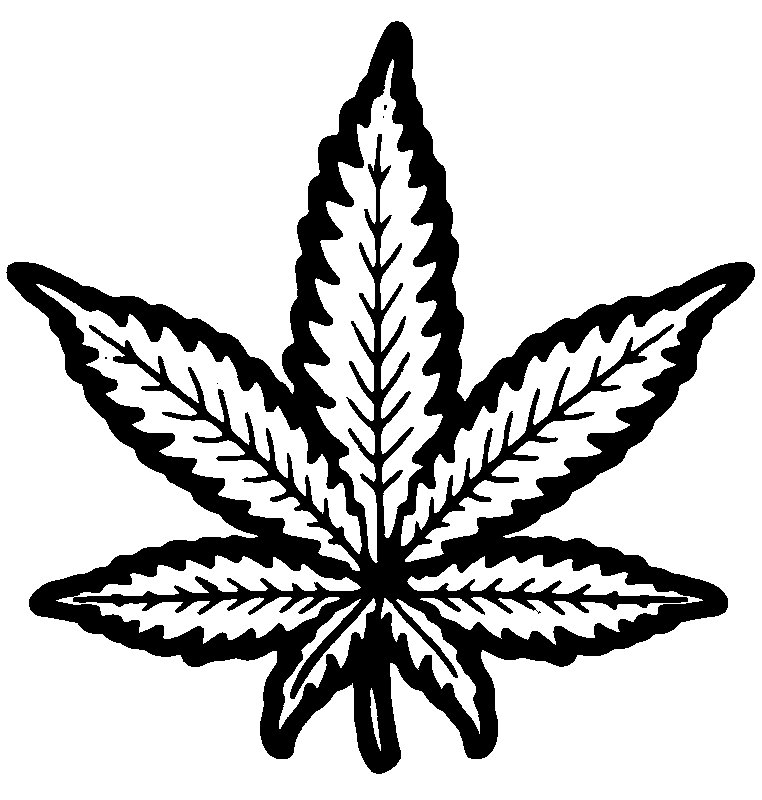 Трафарет марихуаны