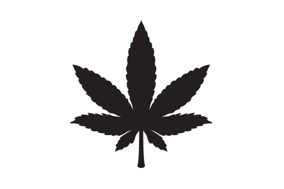 Конопля силуэт