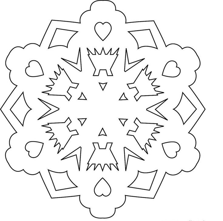 Снежинки на окна трафареты