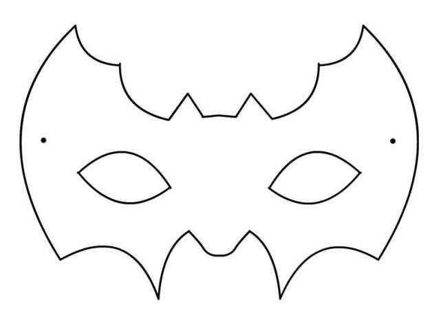 Трафарет маски на Хэллоуин