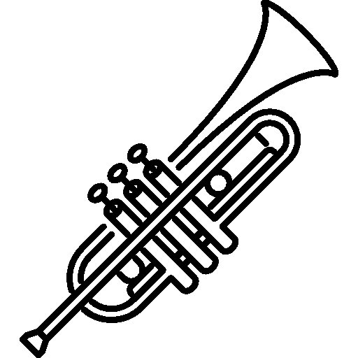 Труба музыкальный инструмент сбоку