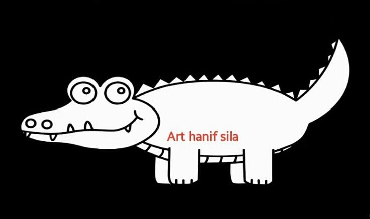 Раскраска крокодил