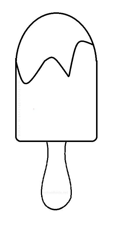 Трафарет мороженое