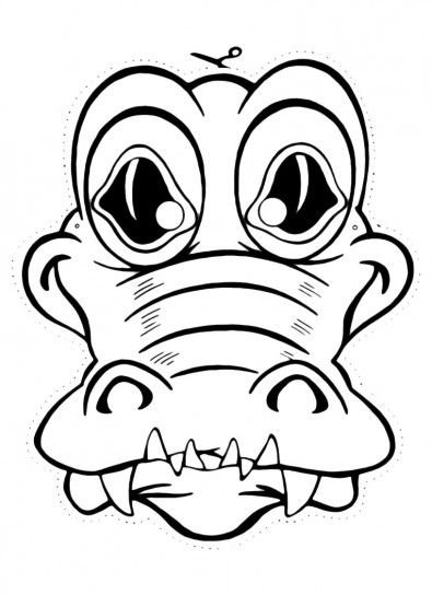 Маска раскраска для детей