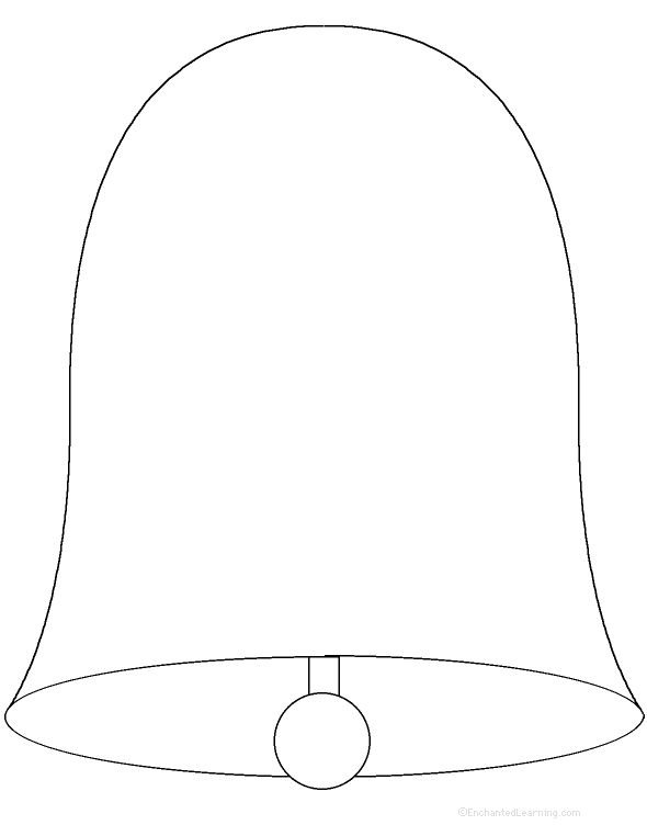 Колокольчик раскраска