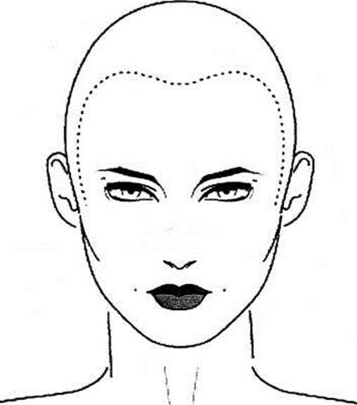 Макет головы для парикмахера