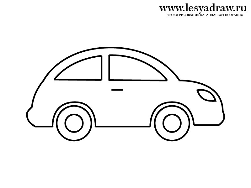 Машинка рисунок