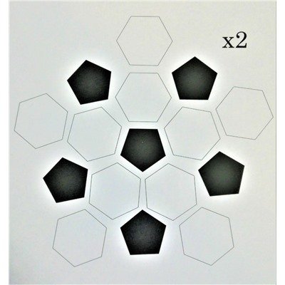 Футбольный мяч трафарет